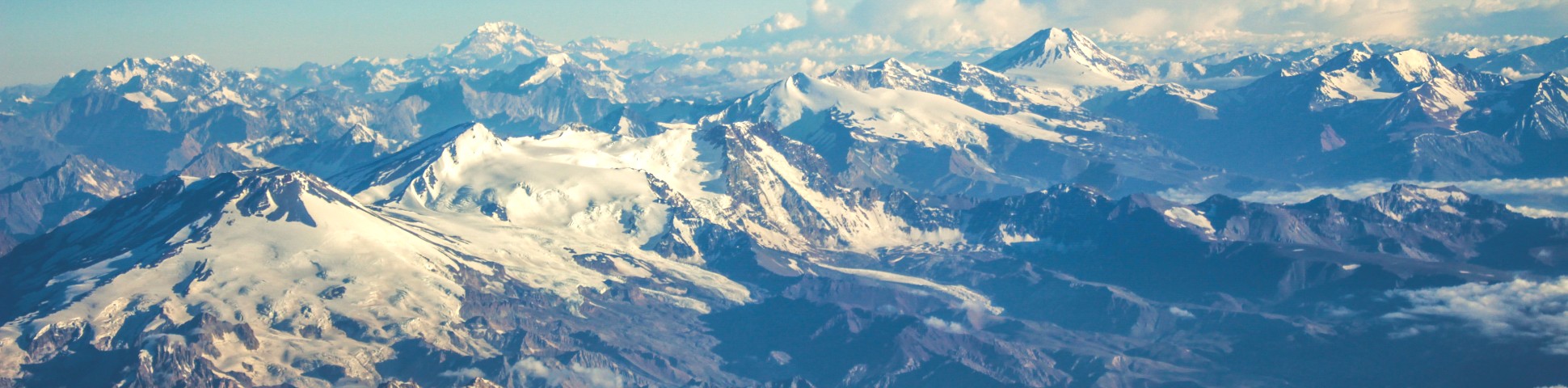 Panoramic view of Chilean Andes