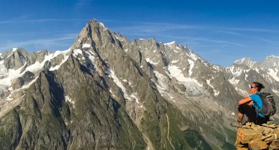 Panoramic view from Tour du Mont Blanc in Guesthouses Tour