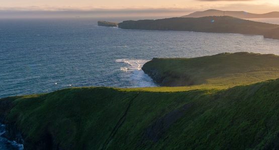 Panoramic view of the Far East coastline in Russia