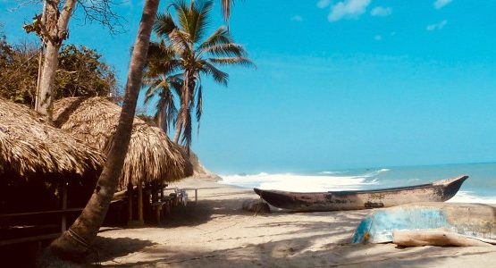Sandy beach at Tayrona (Colombia)