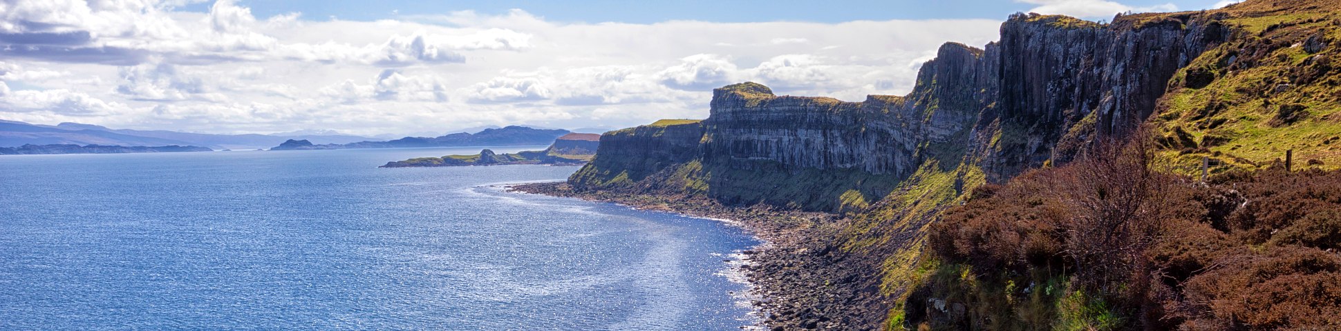 Rugged shores of Scottish Isles