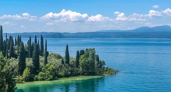 Panoramic view from Dolomites to Lake Garda Cycling Tour