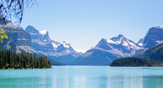 Maligne lake in Jasper National Park (Canada)