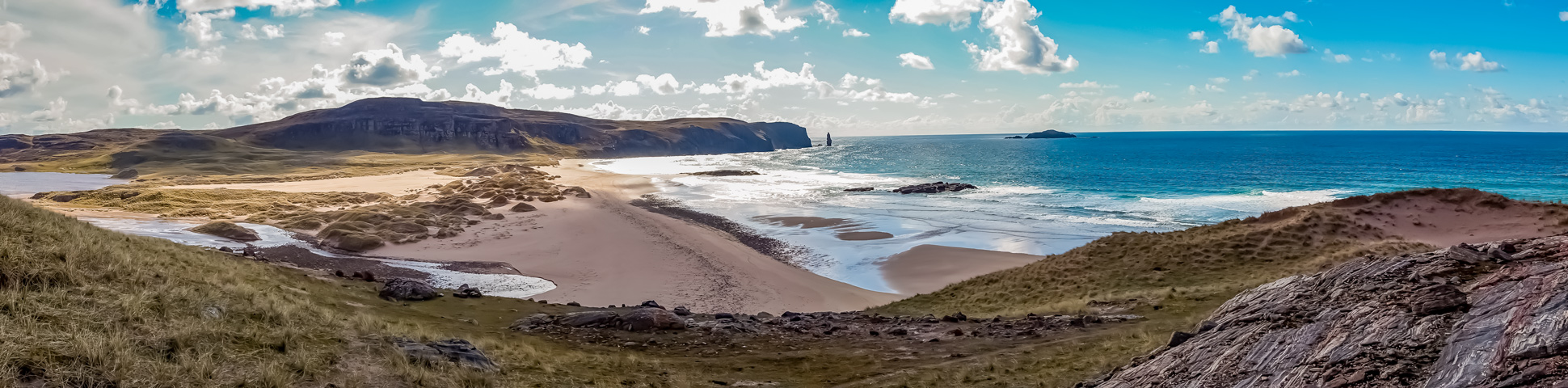 Panoramic views from North Highland Way, Orkney, and Cape Wrath Walk