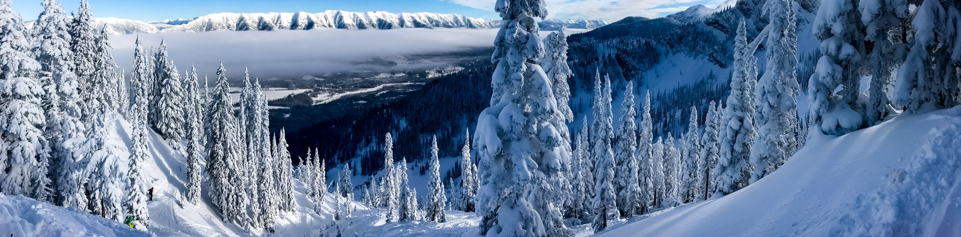 Panoramic views from 9-Day Rocky Mountain Skiing Tour