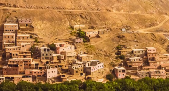 Panoramic view from Villages, Valleys, and Toubkal Trek