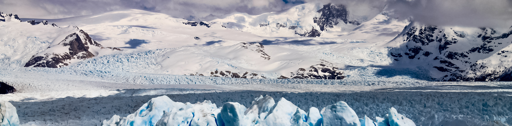 Panoramic view from Patagonia Ice Field Trek