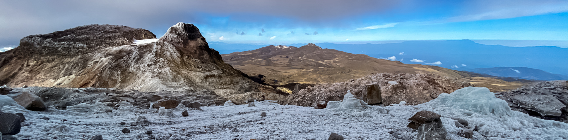 Panoramic view from Los Nevados Hiking Tour