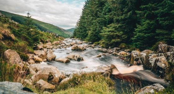 Energetic stream at Wicklow (Ireland)