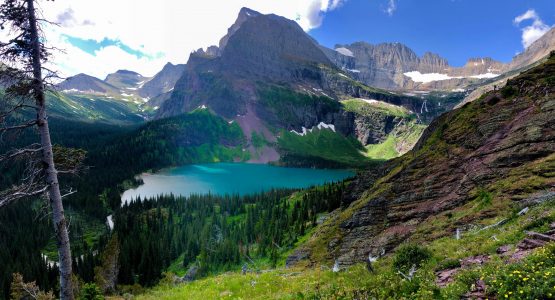 Grinnell Lake in Glacier National Park