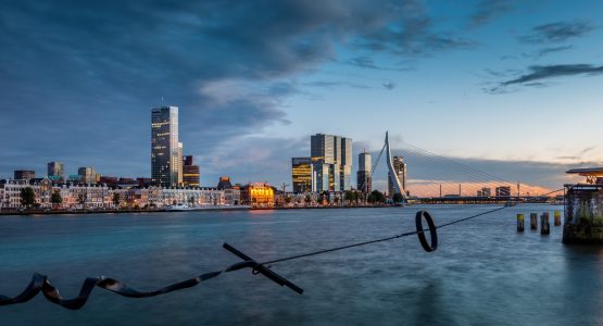 Sunset over Rotterdam, South Holland