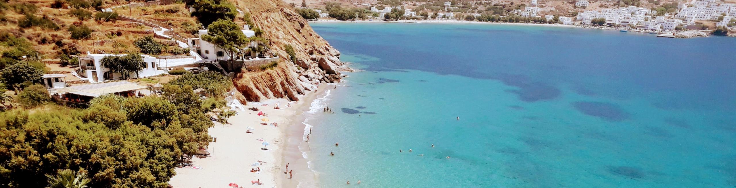 Beautiful beach at Amorgos Island (Greece)