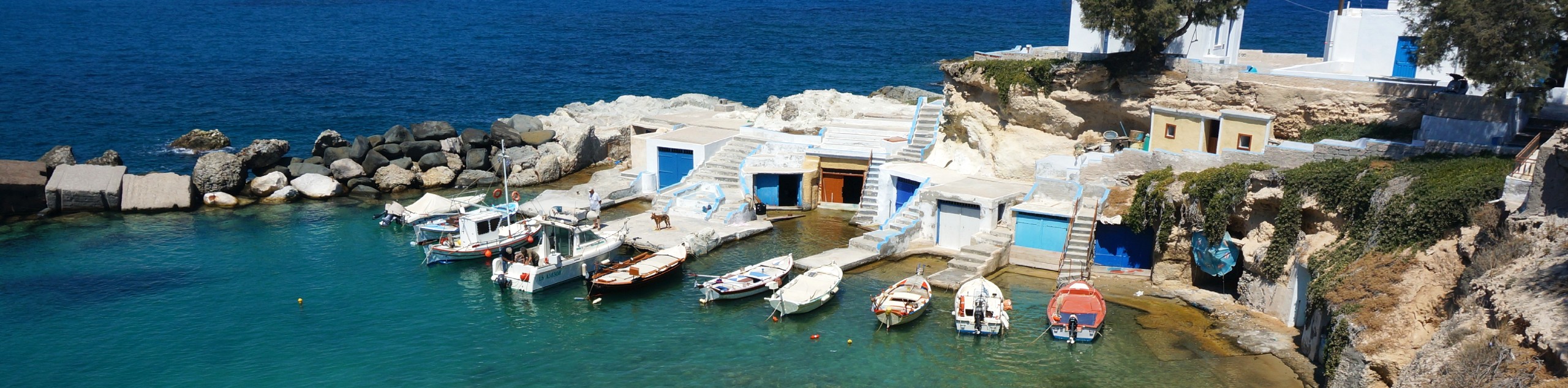 Small marina in Milos Island