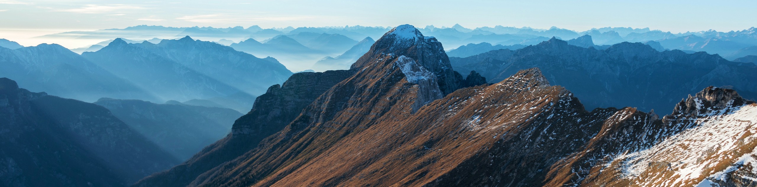 Snowy peaks in Friuli region (Italy)