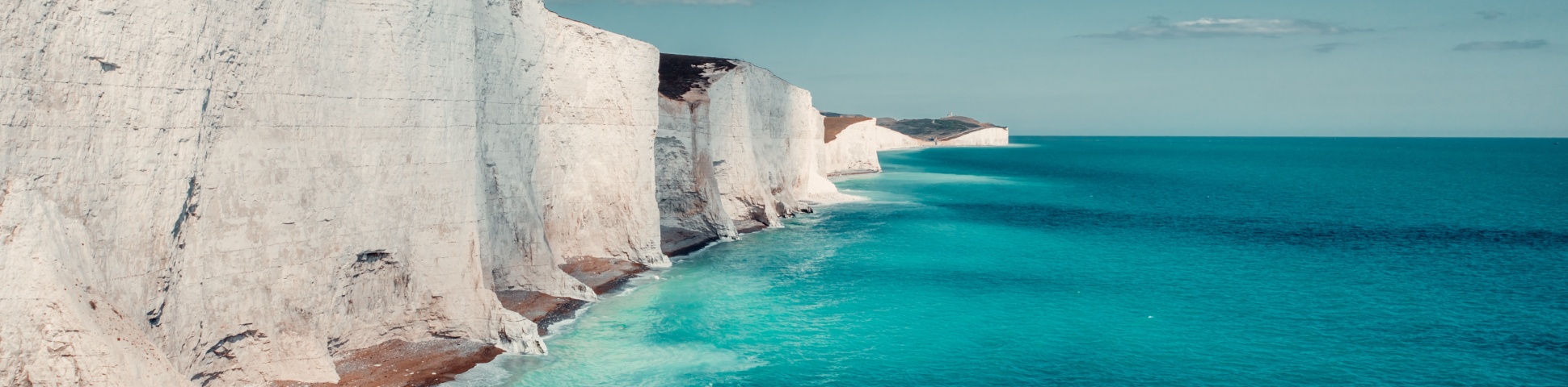 White cliffs at South England