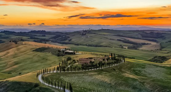Panoramic views from Tuscany Cycling through the Val d’Orcia Tour