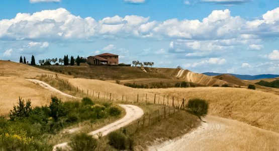 Panoramic views from Tuscany Val d’Orcia Cycling Tour