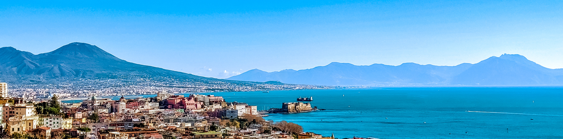 Panoramic views from Vesuvius, Amalfi & Naples Walking Tour