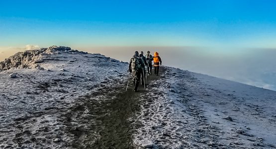 Panoramic view from Mount Meru Trek