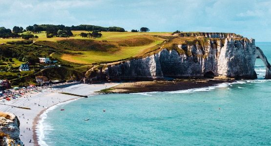 Rocky cliffs in Northern France