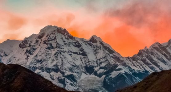 Panoramic views from Annapurna Base Camp Trek