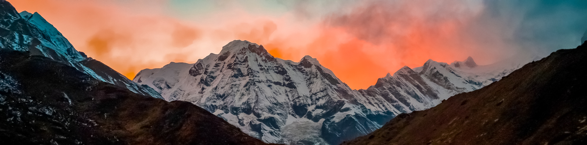 Panoramic views from Annapurna Base Camp Trek