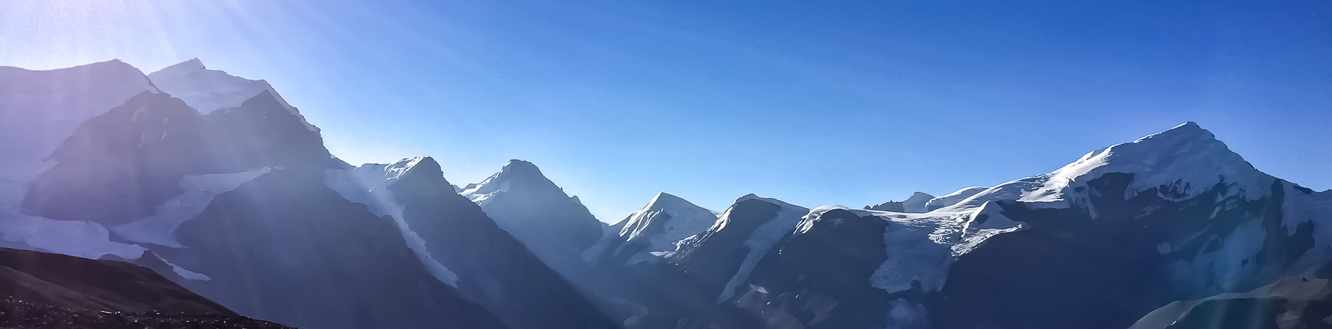 Panoramic view from Annapurna Circuit Trek