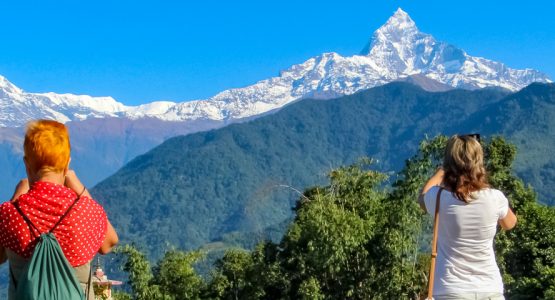 Panoramic view from Best of Nepal Family Tour