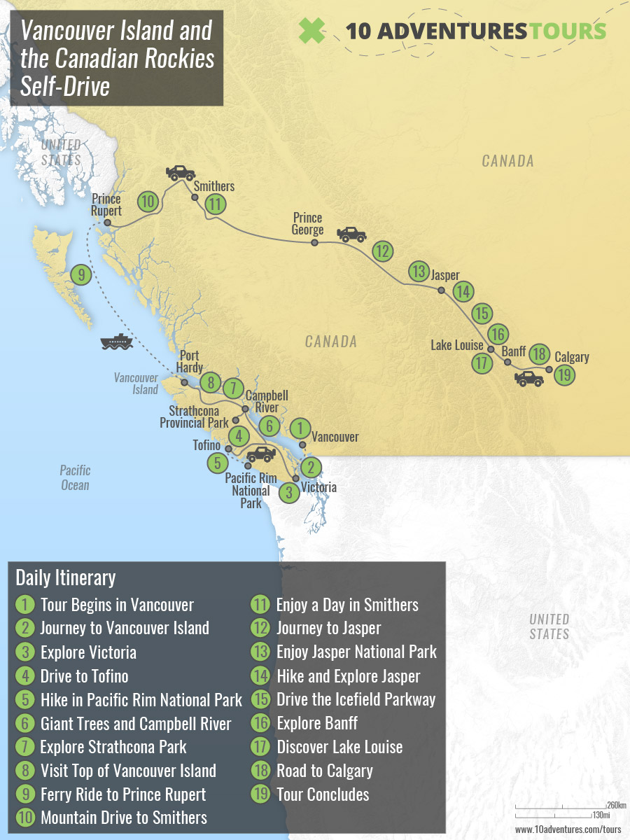 Vancouver Island and the Canadian Rockies Self-Drive