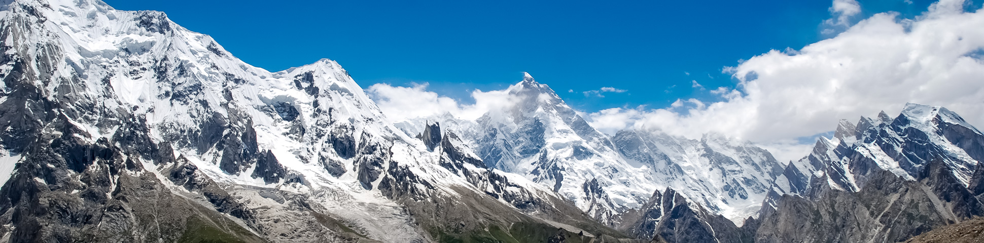 Panoramic view from K2 Base Camp Trek and Concordia Trek