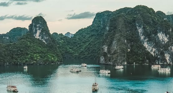 Panoramic view from Northern Vietnam Trekking and Halong Bay