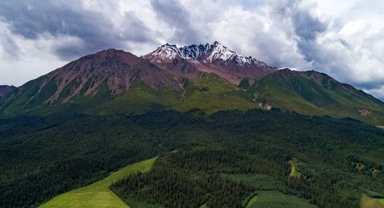 Green mountains at Qinghai