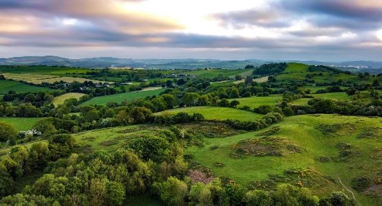 Green hills near Cork, Ireland