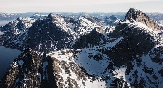 Mountains in Greenland