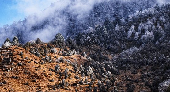 Beautiful mountains at Sikkim