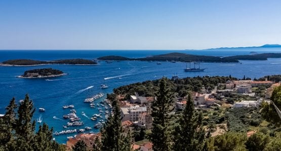 Panoramic view from Best of Croatia Multisport Tour