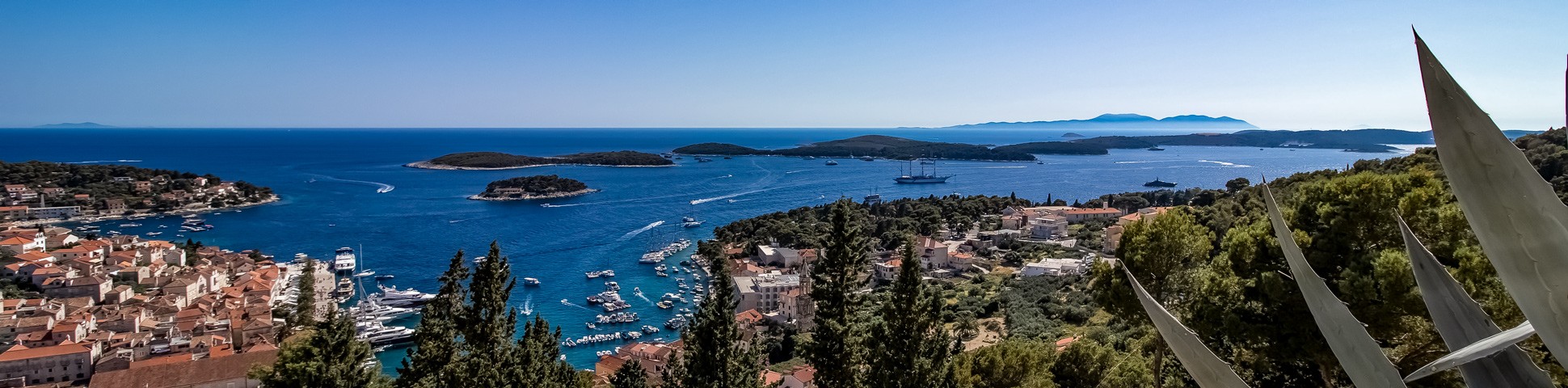 Panoramic view from Best of Croatia Multisport Tour