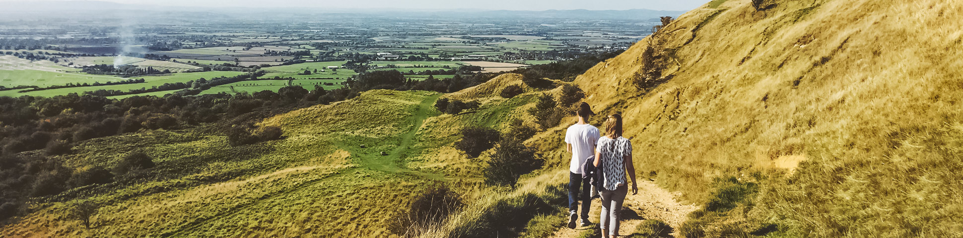 Panoramic view from Cotswold Way South Section Tour