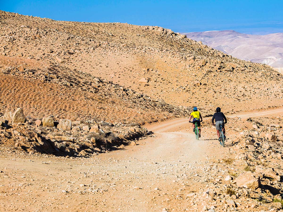 Mountain biking on Jordan Adventure Holiday tour