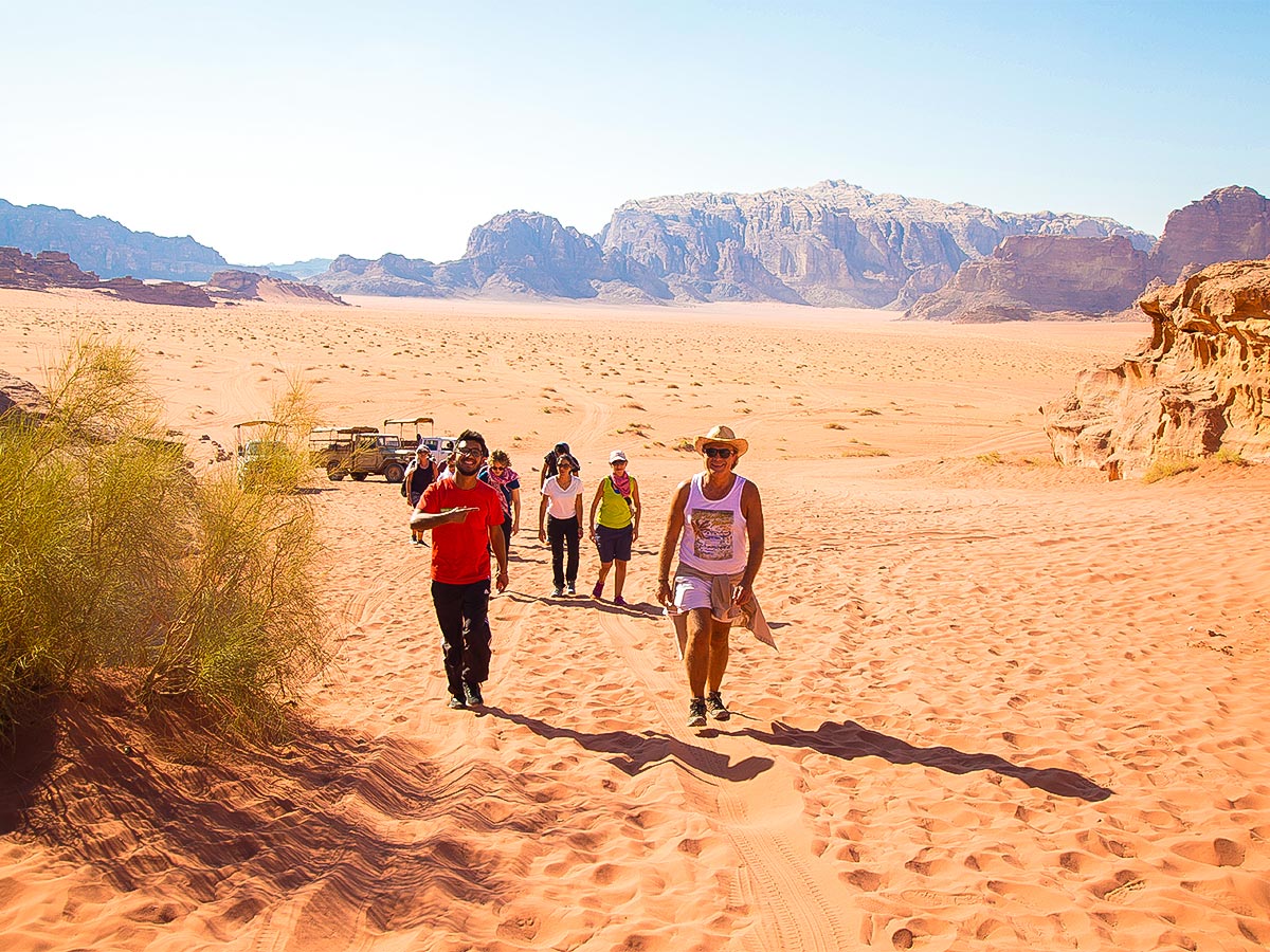 Adventurers on Jordan Adventure Holiday tour