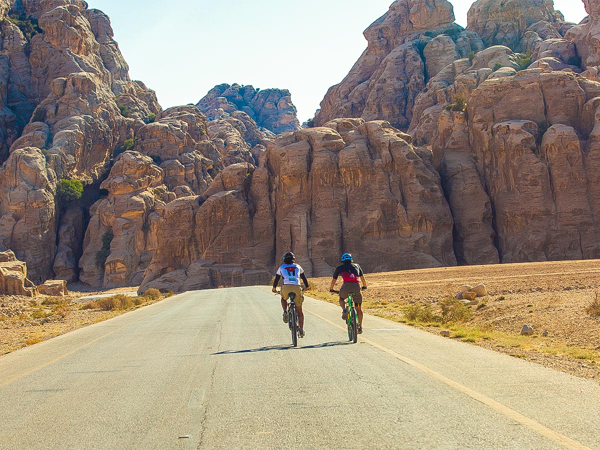 Cycling on Jordan Adventure Holiday tour