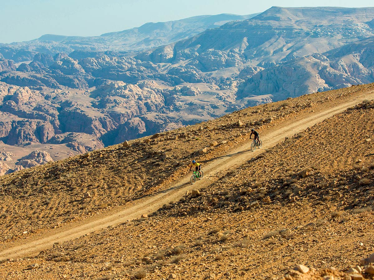 Guided mountain biking tour on Jordan Adventure Holiday