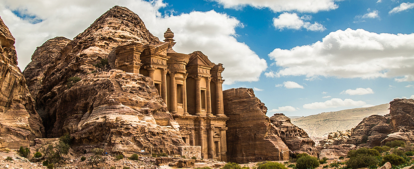 Petra views on Jordan Adventure Holiday guided tour