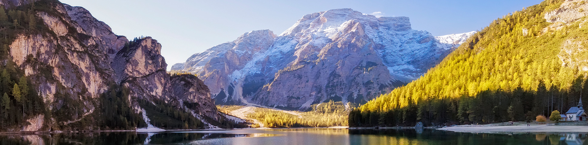 Panoramic view rom guided trekking tour in Italy