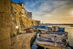 Boats at Puglia coast