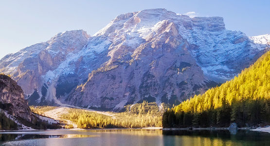 Beautiful views from trekking tour in Italian Alps