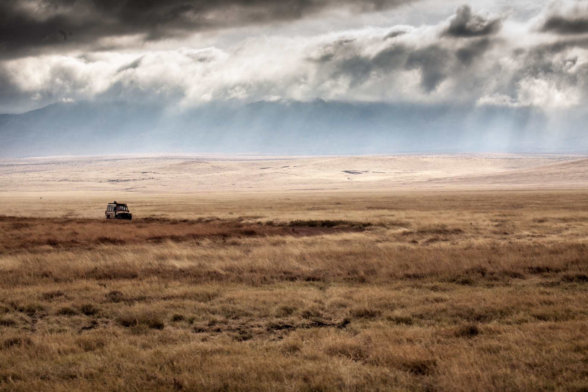 Jeep on guided Kilimanjaro to Ngorongoro Cycling Tour