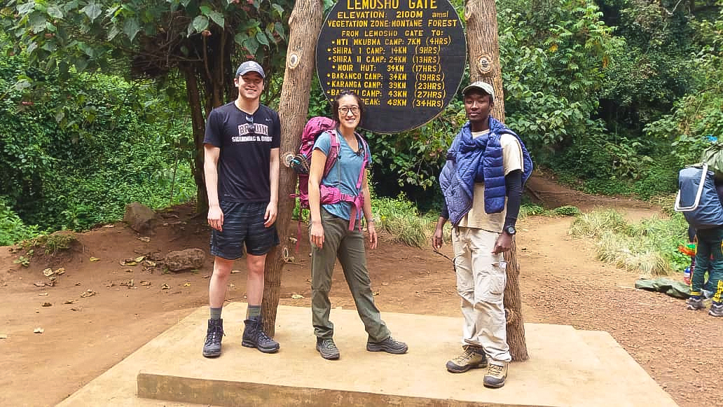 Beginning of Kilimanjaro trek on Lemosho Route in Tanzania