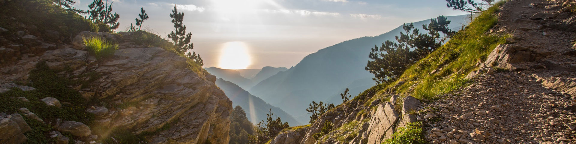 Panoramic view from guided climb to Mount Olympus, Greece