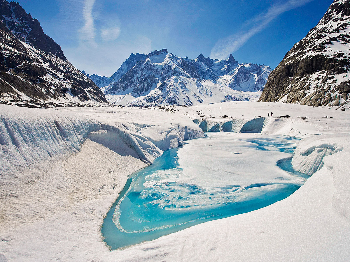 Stunning views trekking on self-guided Tour du Mont Blanc in French Alps